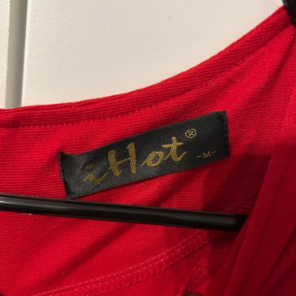 Red and Black Polka Dot Kids Dress - Picture 4 of 8